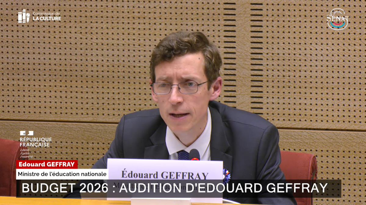 Budget 2026 : audition d'Édouard Geffray